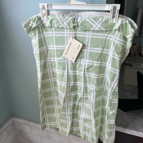 Peppermayo Exclusive - Love My Way Tube Dress - Sage Check - Picture 4 of 6